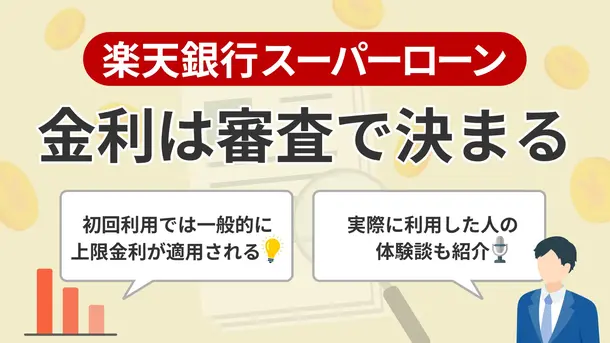 楽天銀行スーパーローンの金利の決まりは?引き下げ条件や効率的な返済方法を解説