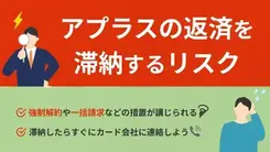 アプラスの支払いに遅れる3つのリスク｜払えない場合の対処法