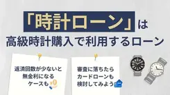 時計ローンとは｜利用手順や審査通過できなかった場合の対処法