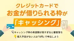 キャッシングご利用希望枠とは？クレカ初心者が覚えておくべき注意点