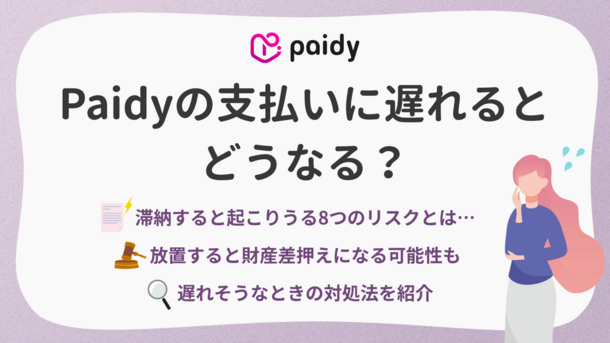 Paidyの支払いに遅れるとどうなる？滞納の危険性と対処法