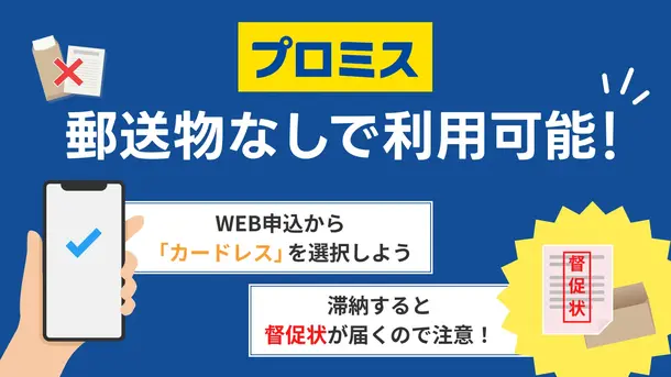 プロミスは郵送物なしで利用できる？ 家族に知られず借りる方法