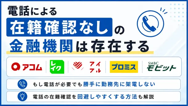 在籍確認なしのカードローンはある?電話なしの金融機関と申込方法を解説