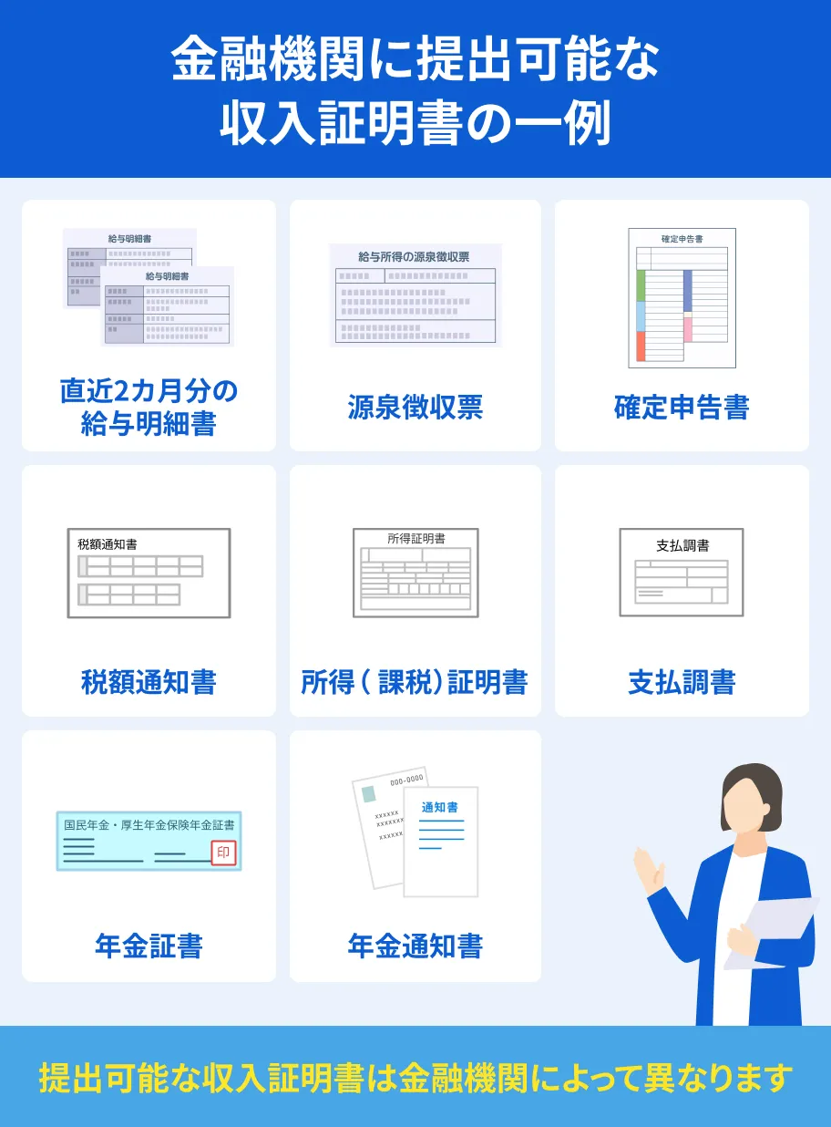 収入証明書の一例