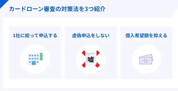 3つの審査対策