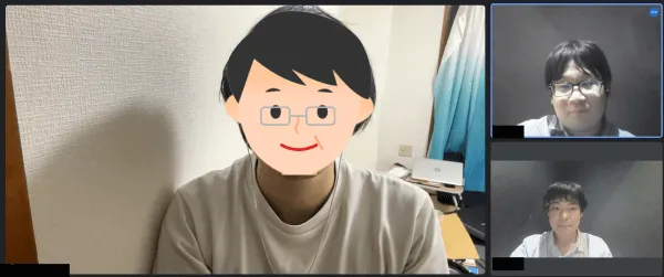 インタビューの様子