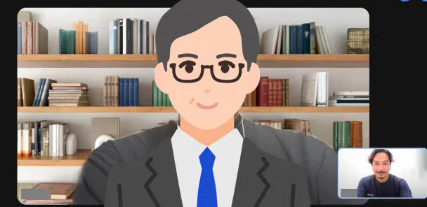 インタビュー中の内山田さん