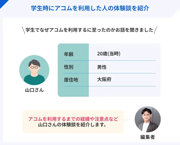 山口さんのプロフィール