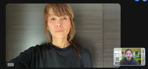 インタビュー中の増田さん