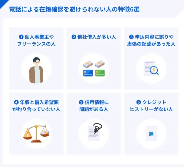 在籍確認が実施されやすい人