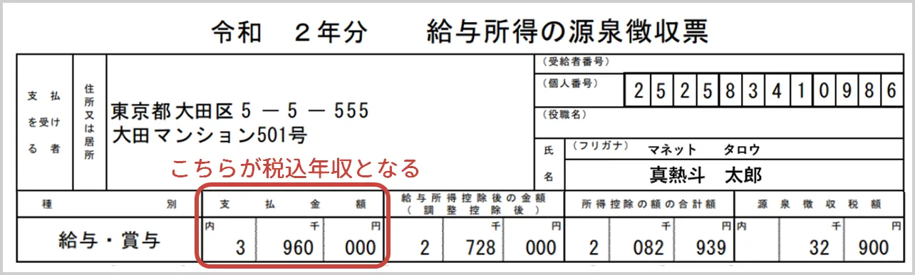 年収は額面